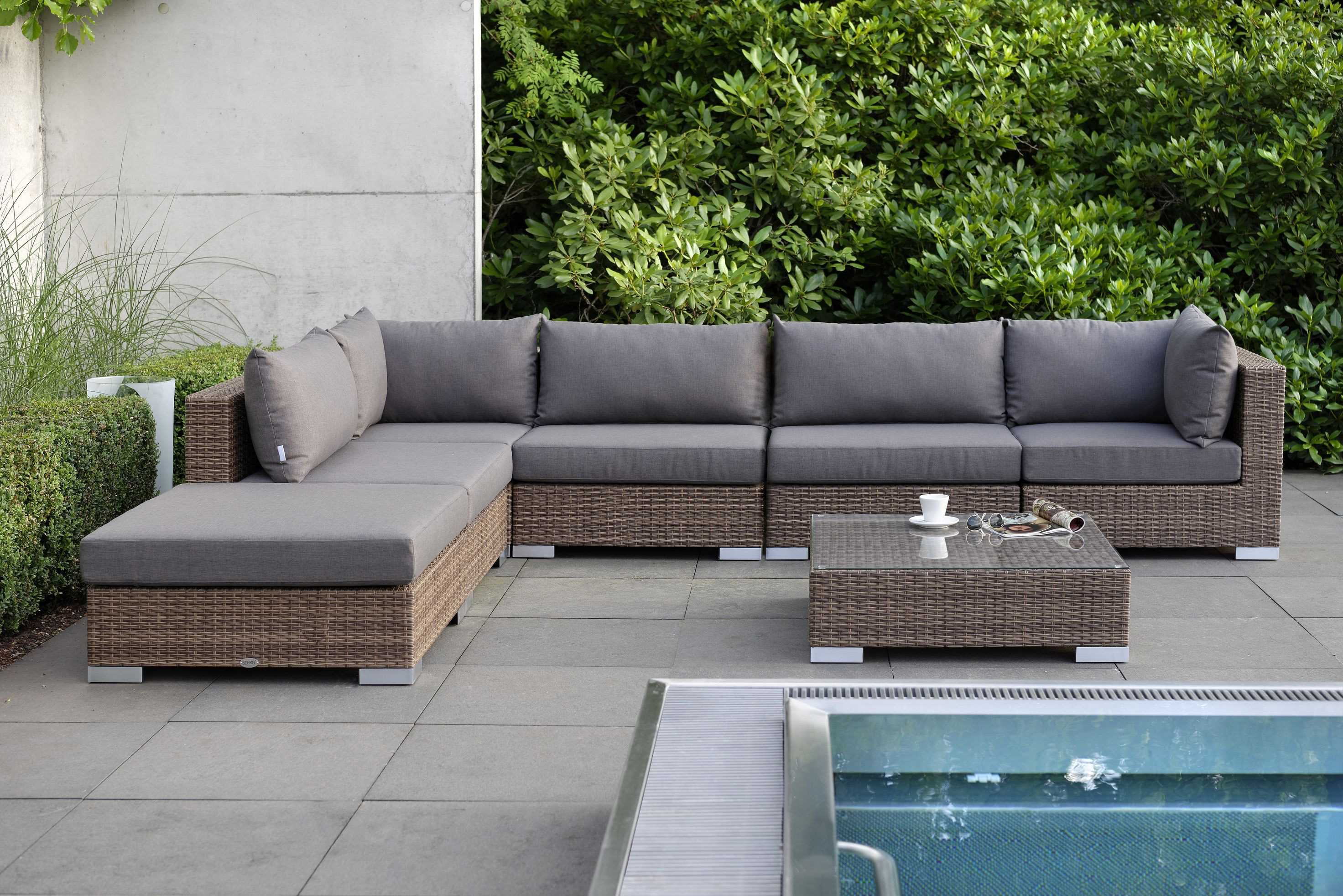 Loungeset Camilo Karamell Taupe 7er Set Inkl Polster Gartenmobelset Loungemobel Garten Beauty Scouts Ihr Wohnexperte