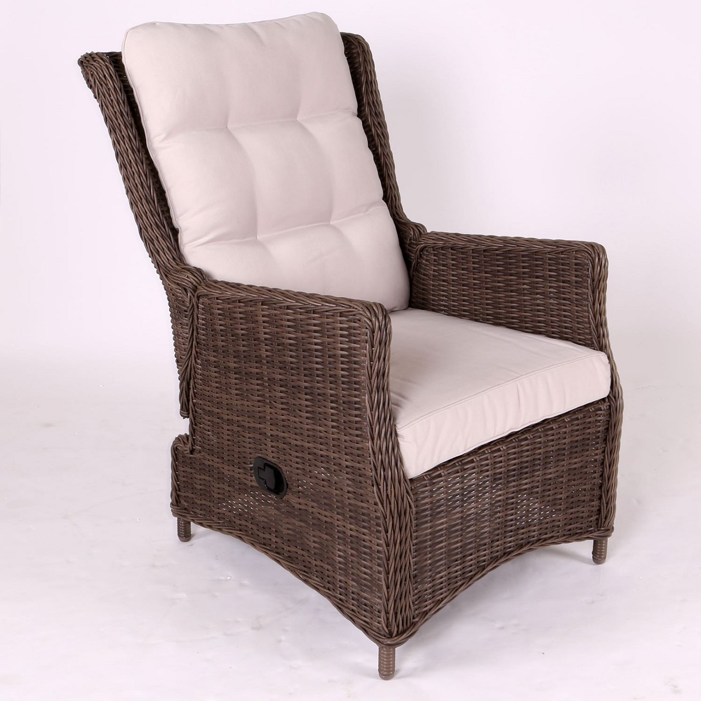 Relaxsessel "Sally" Rattan vintage braun Polyrattan inkl. Polster natur